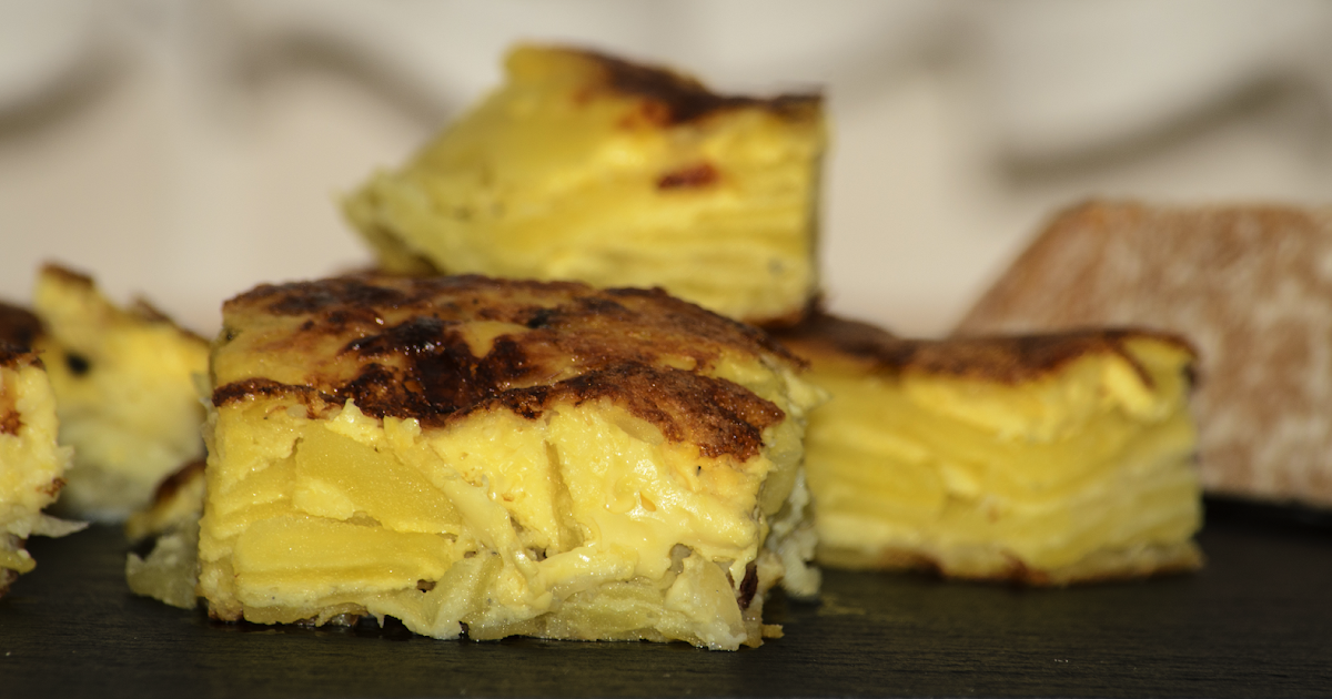 Tortilla de patata CRUDA