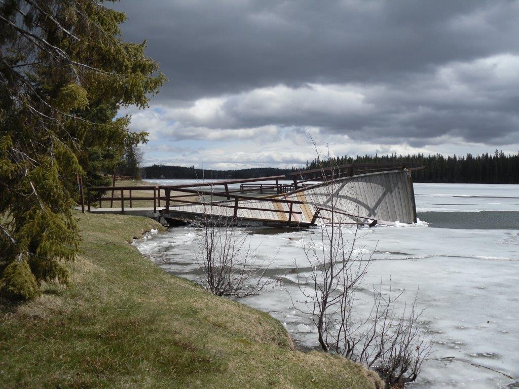 Lac Le Jeune Life In Our Community Wharf at the park