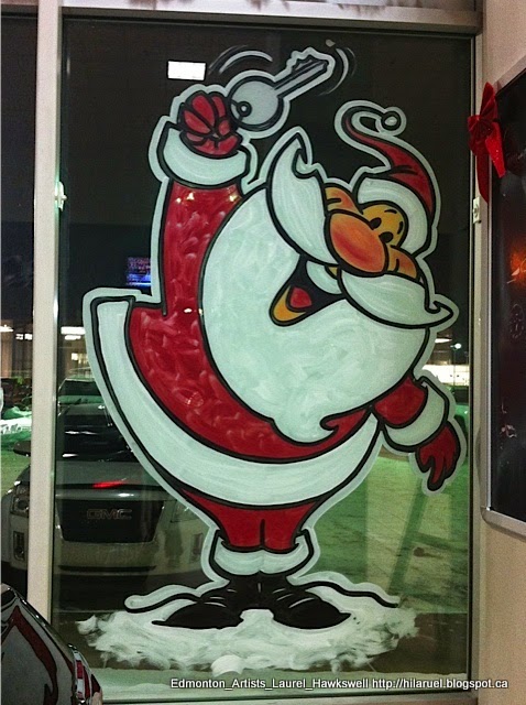Edmonton artists Edmonton window painting