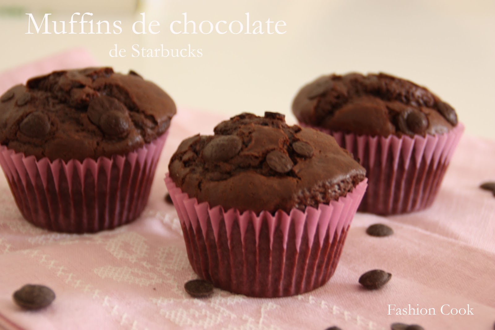 Fashion Cook Muffins de chocolate de Starbucks