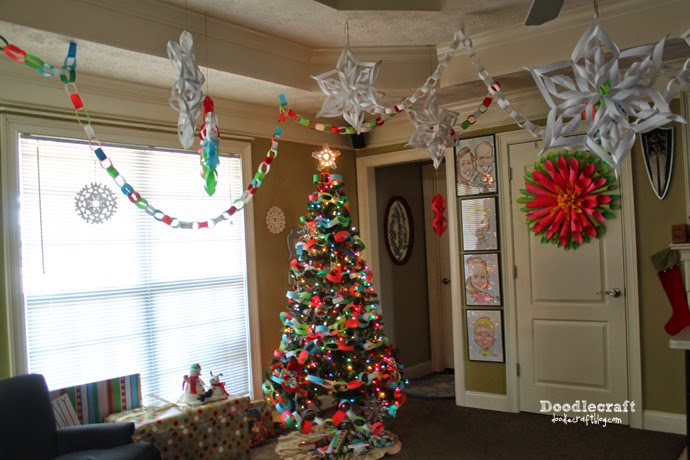 Christmas Paper Chain Decorations Paper Chains Christmas