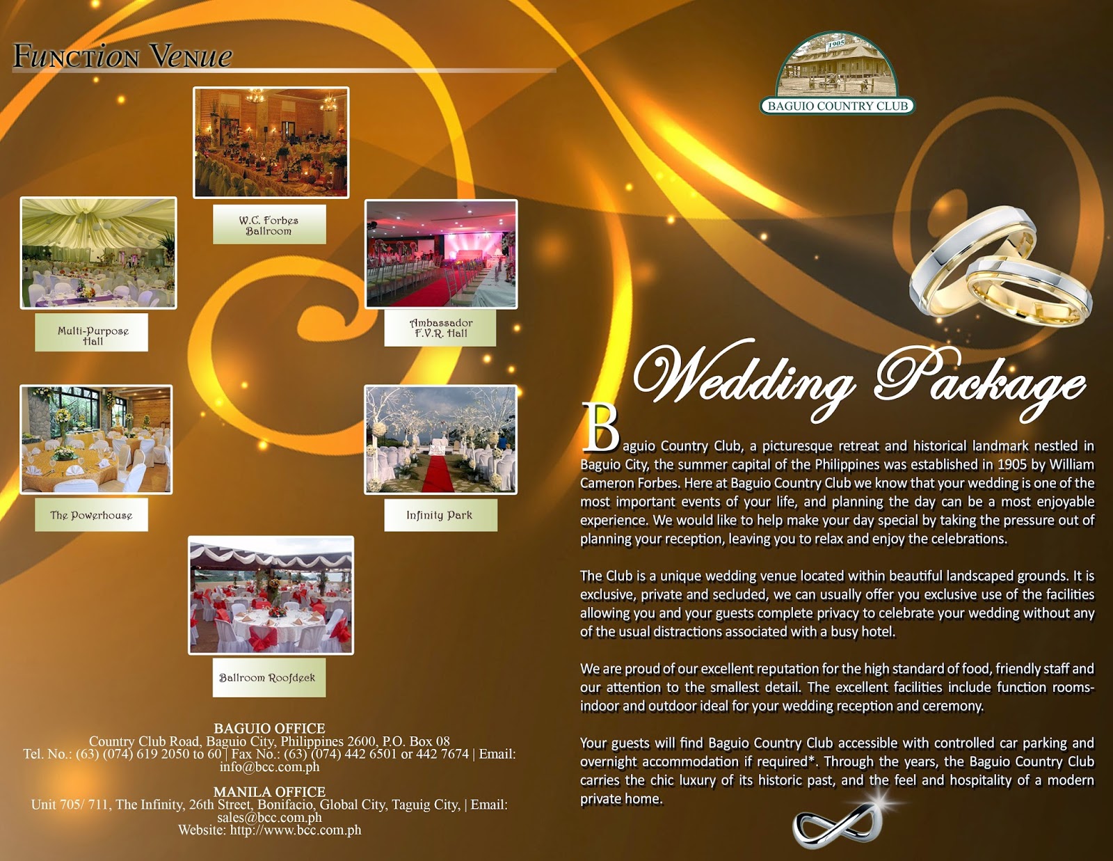 Wedding Packages Latest Bcc And I Do Wedding Package