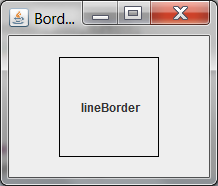 BorderFactory example lineBorder