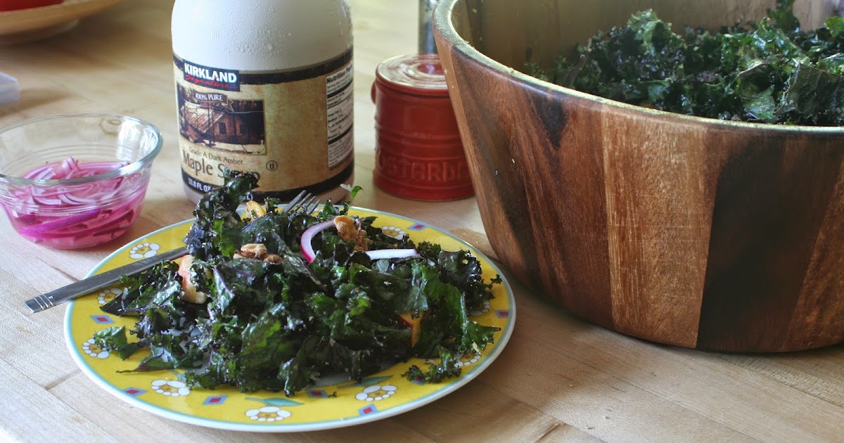 Kale Nectarine Salad Healthy Eating for Ordinary People
