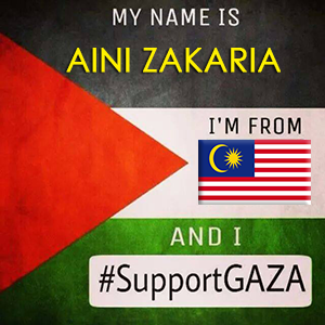 Tukar profile picture anda kepada Support Gaza 