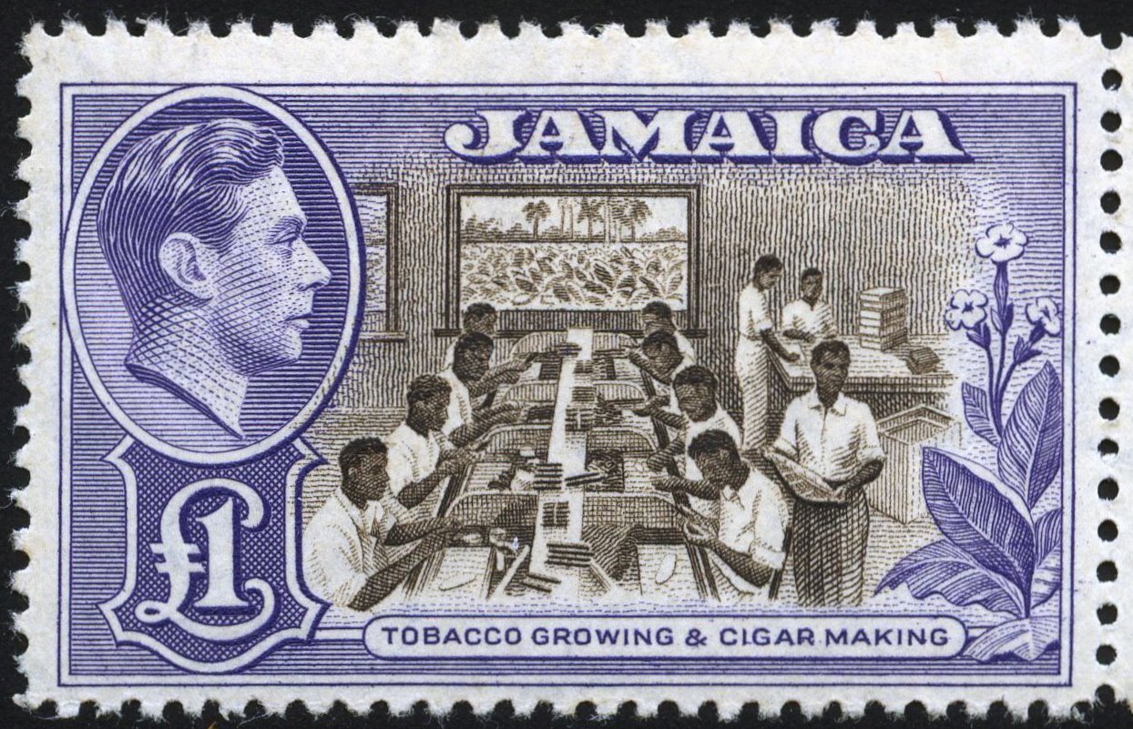 King VI Postage Stamps Jamaica Stamps 1937 1951