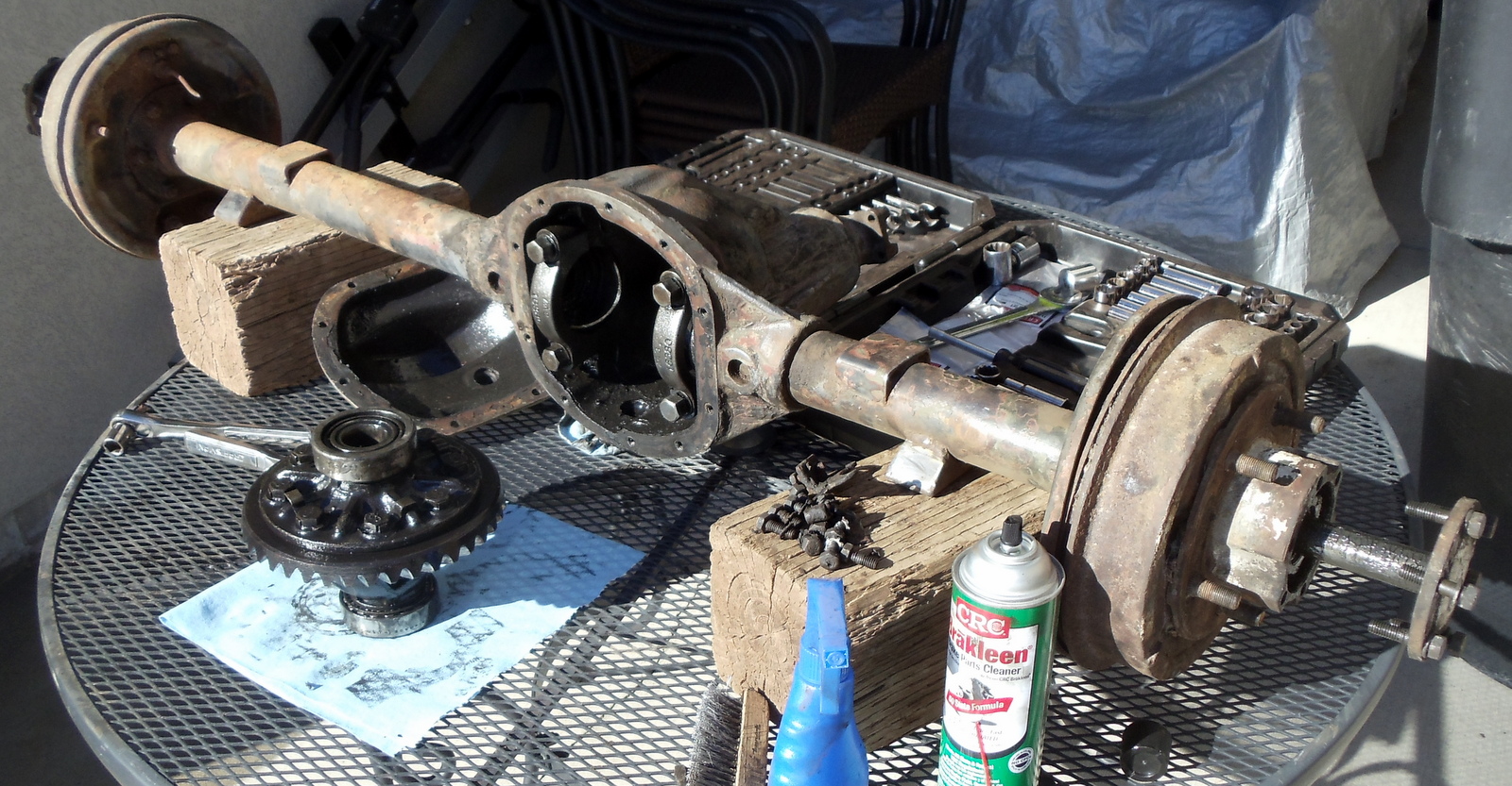 1943 Willys MB Jeep Restoration Project Rear axle work