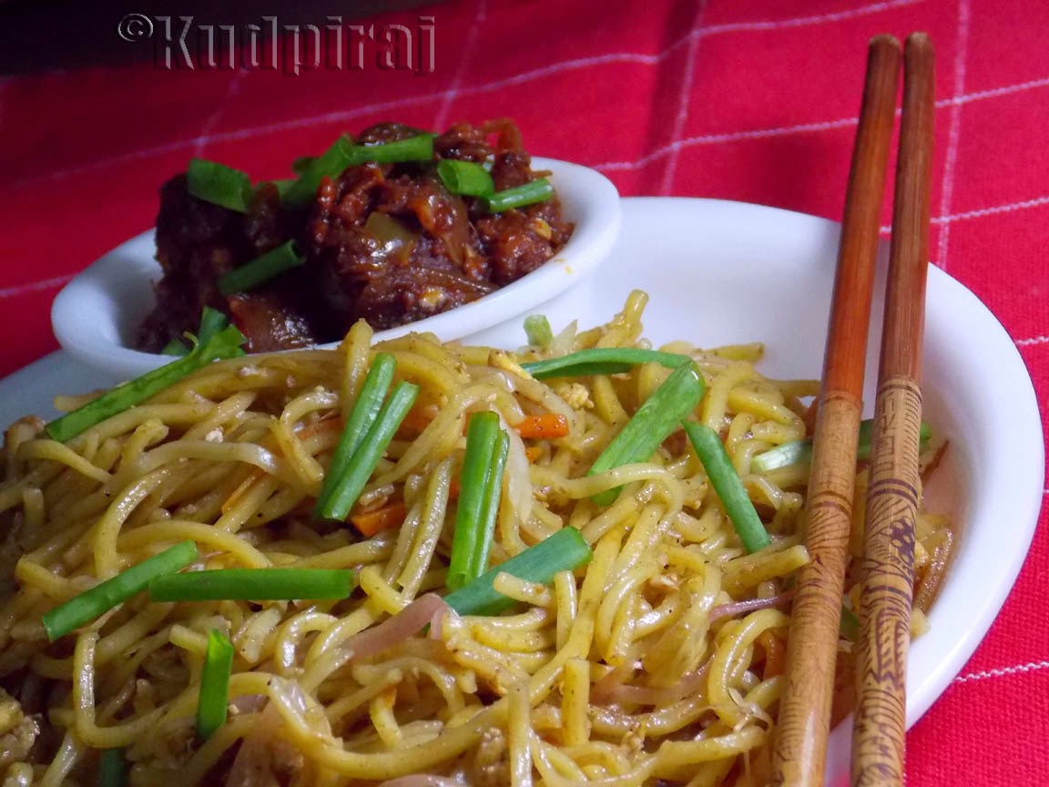 Kudpiraj's Garam Tawa Egg Chow Mein(Fried Noodles)