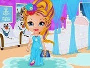 Baby Barbie Frozen Hair Salon