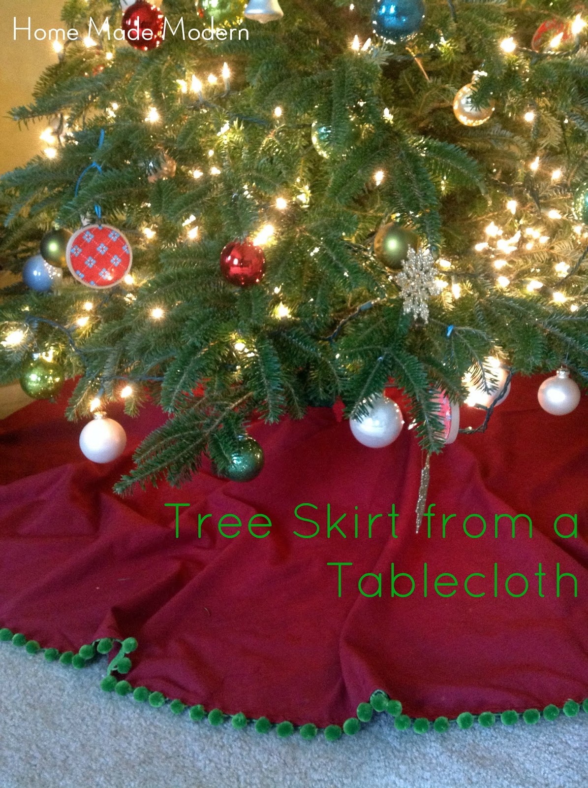 Home Made Modern Christmas Tree Skirts