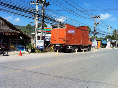 Generator truck on Koh Samui