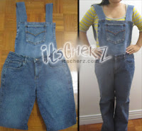 itscherz.com - DIY Overalls with 2 Jeans