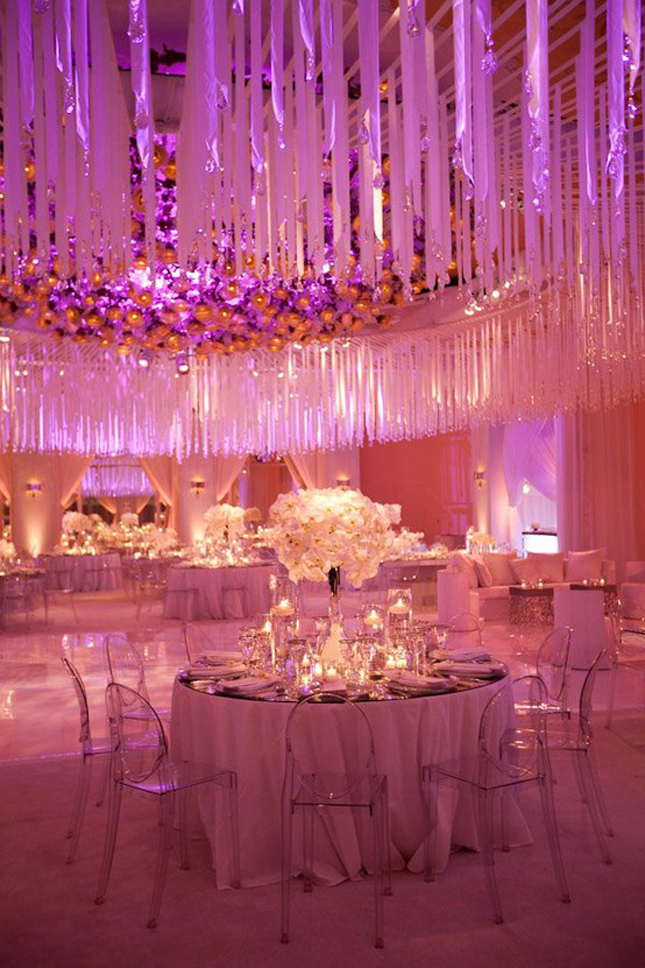 Wedding Reception Decorations: Hanging Crystals – My Wedding