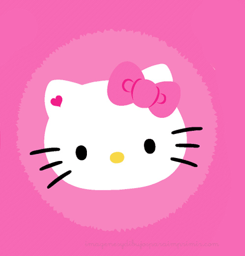 Hello kitty en rosa para imprimir | Imagenes y dibujos para imprimir