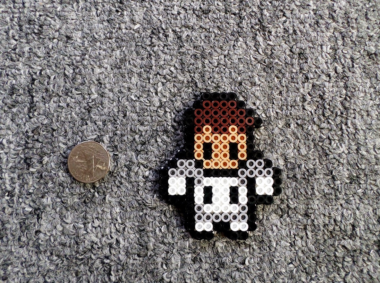 Long Black Fingers Ghost Rider, Punisher, Daredevil Perler Beads