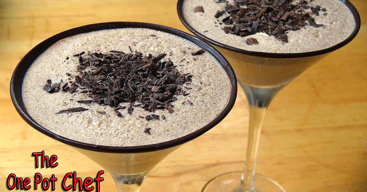 The One Pot Chef Show Chocolate Mudslide Cocktail RECIPE