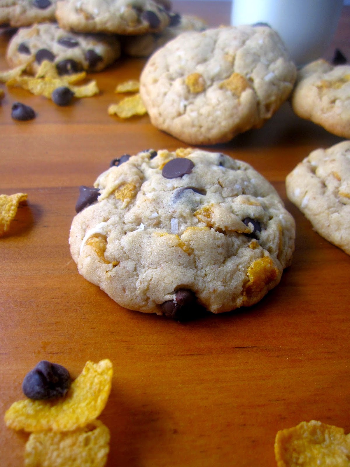 Coconut, Chocolate and Cornflake Cookies