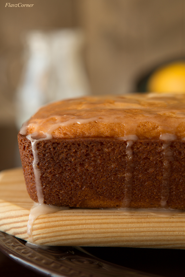 Eggless Yogurt Loaf With Lemon Glaze