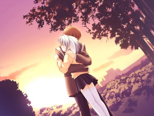 anime couples pics. anime couples in love kissing.