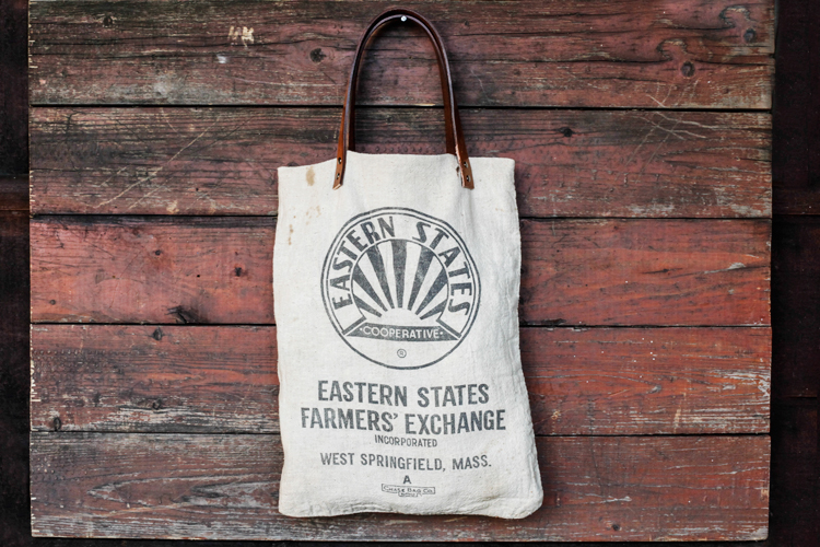 DIY Feedbag Tote w/Leather Straps Poppytalk