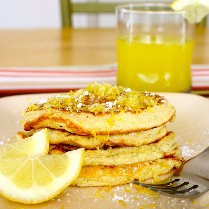 CosmoCookie Cottage Cheese Pancakes with Lemon