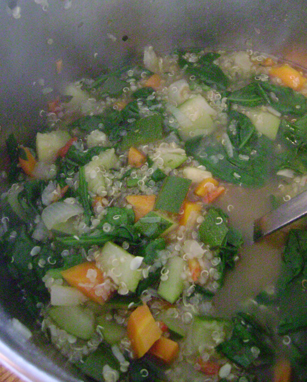 Jo and Sue Quinoa Spinach Soup
