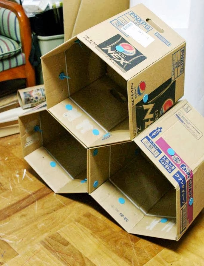 How to Make a Cardboard Storage Unit ItchyWorks