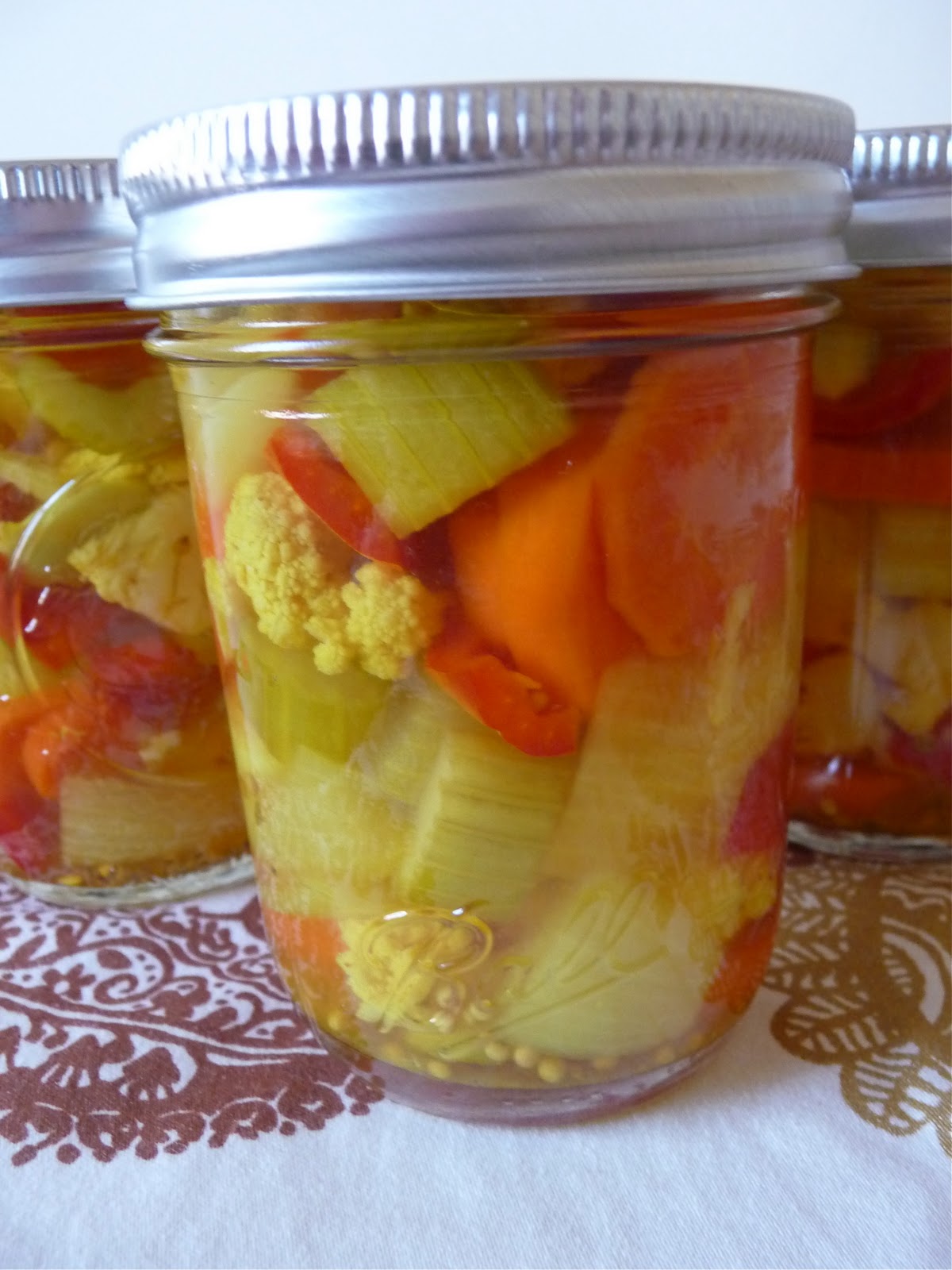 dinner party italian pickled vegetables