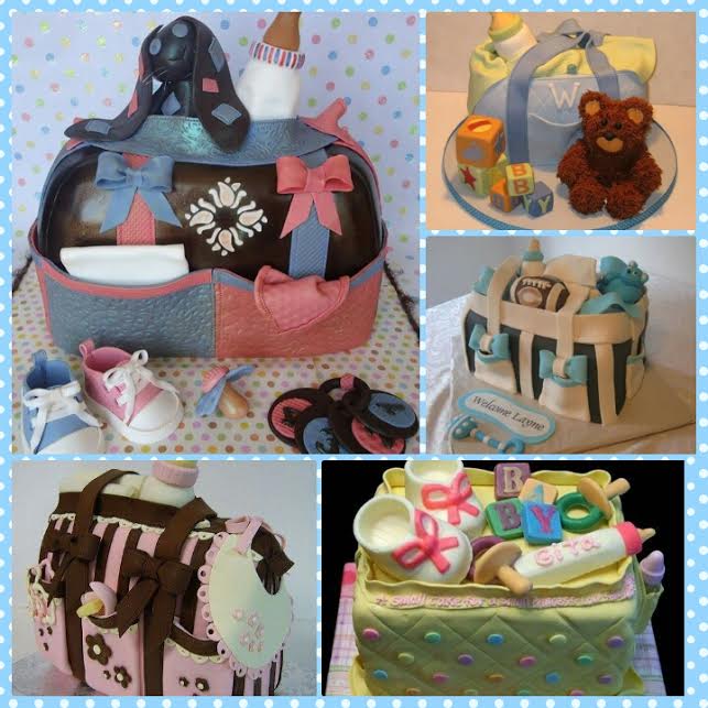 Sample for baby bags cake