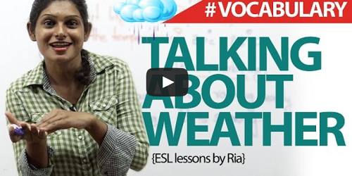 Weather Talk In English Weather Vocabulary Words