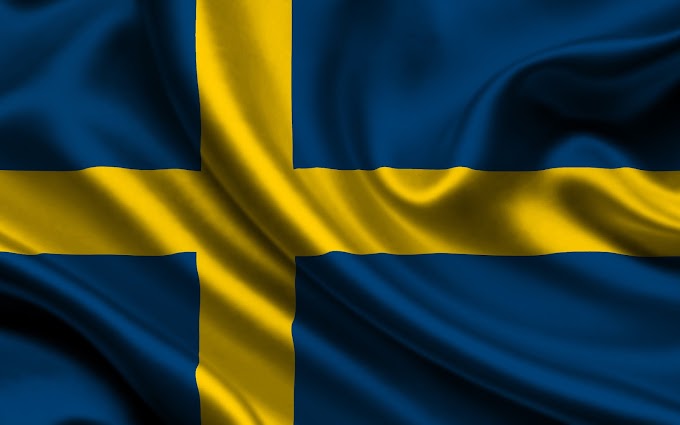 Zweedse vlag achtergrond