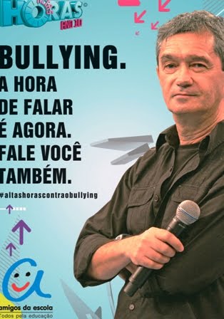 Serginho lança cartaz da campanha contra o Bullying.