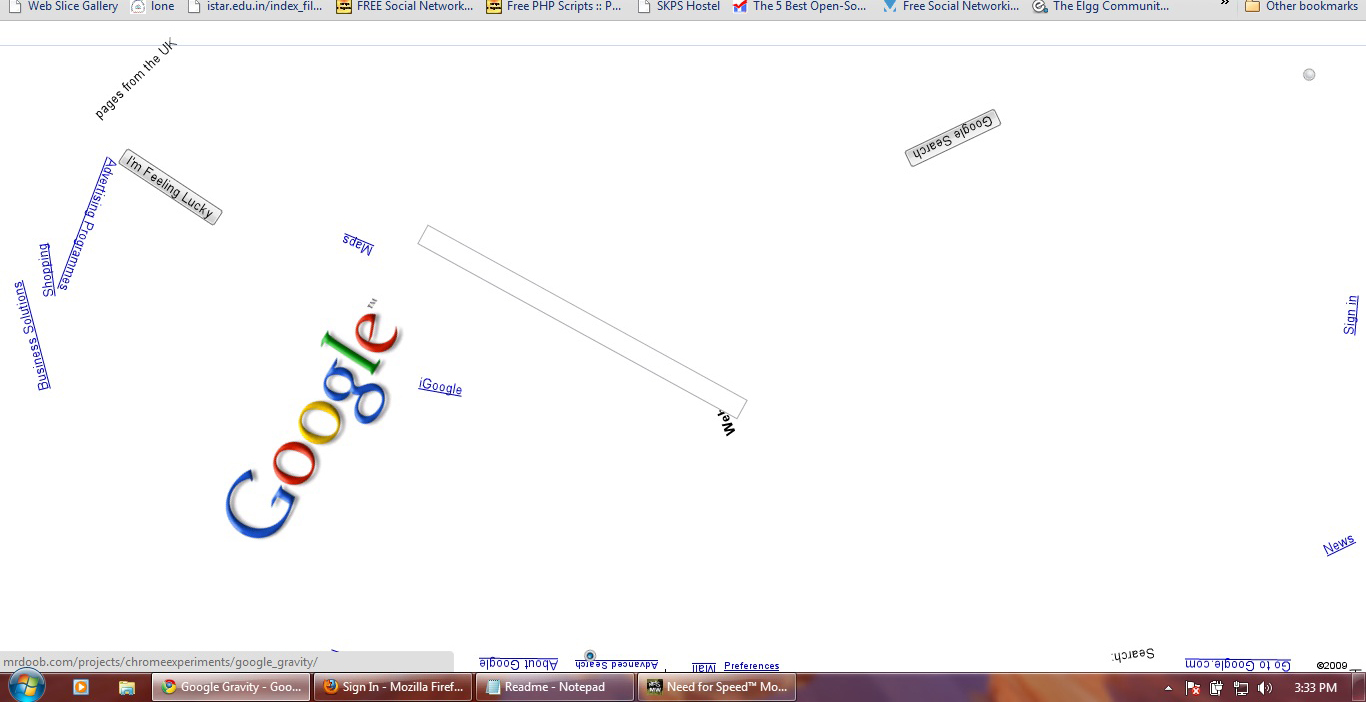 Google gravity