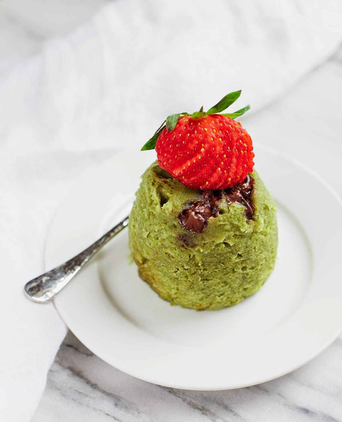 Matcha Latte Mug Cake - Kirbie's Cravings