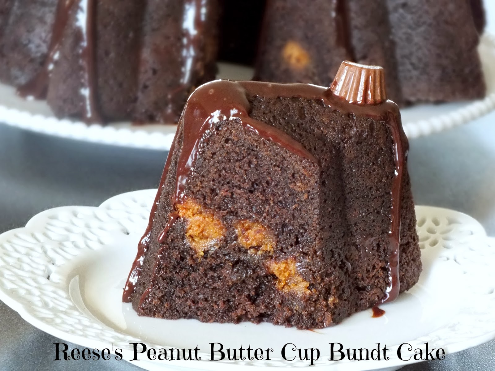 All That's Left Are The Crumbs Reese's Peanut Butter Cup Bundt Cake 