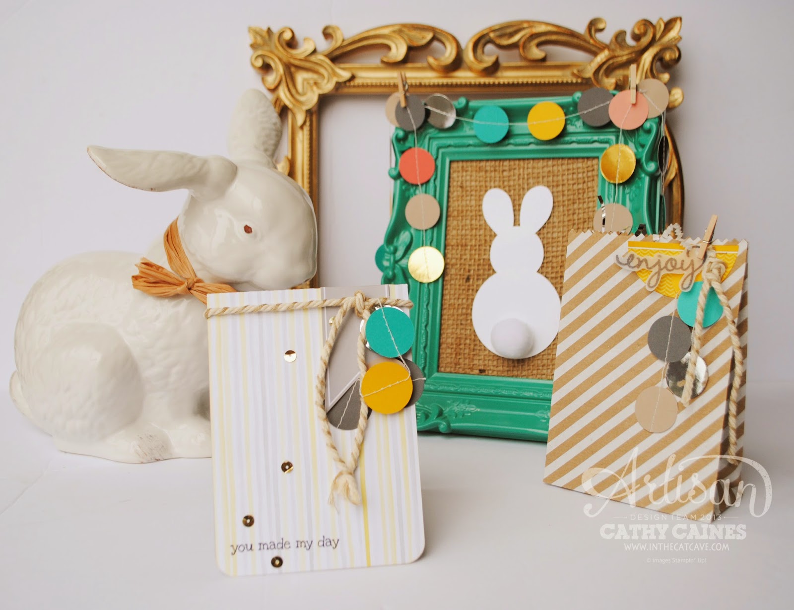 In The Cat Cave Stampin’ Up! corporate post with Celebration Banner Kit!