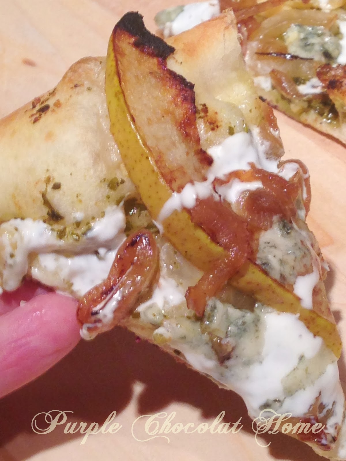 Pesto, Pear and Pizza Purple Chocolat Home