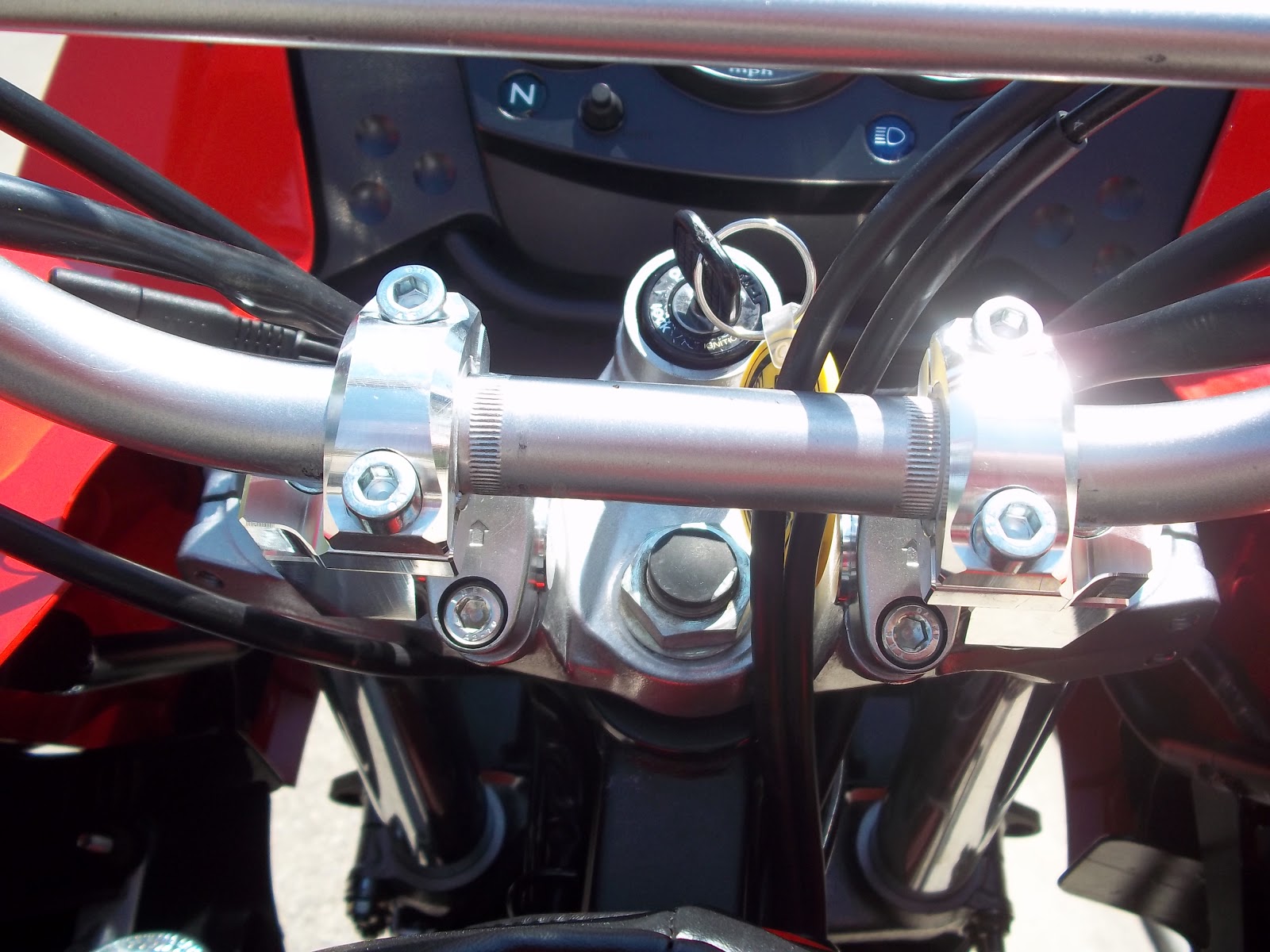Adventure KLR650 Project Handlebar Risers