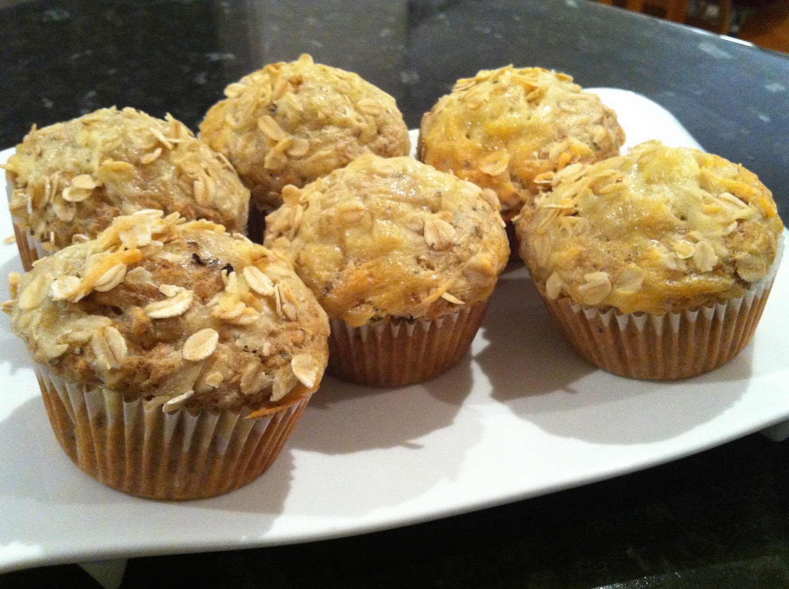 Southern Spoon Savory Pepper Cheddar Oat Muffins