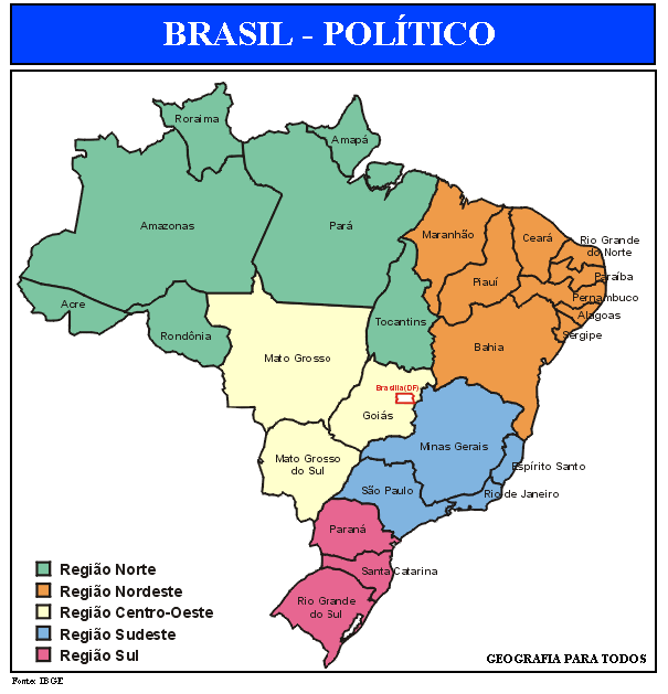 A divisão regional brasileira​ - Geografia - Ensino Médio 