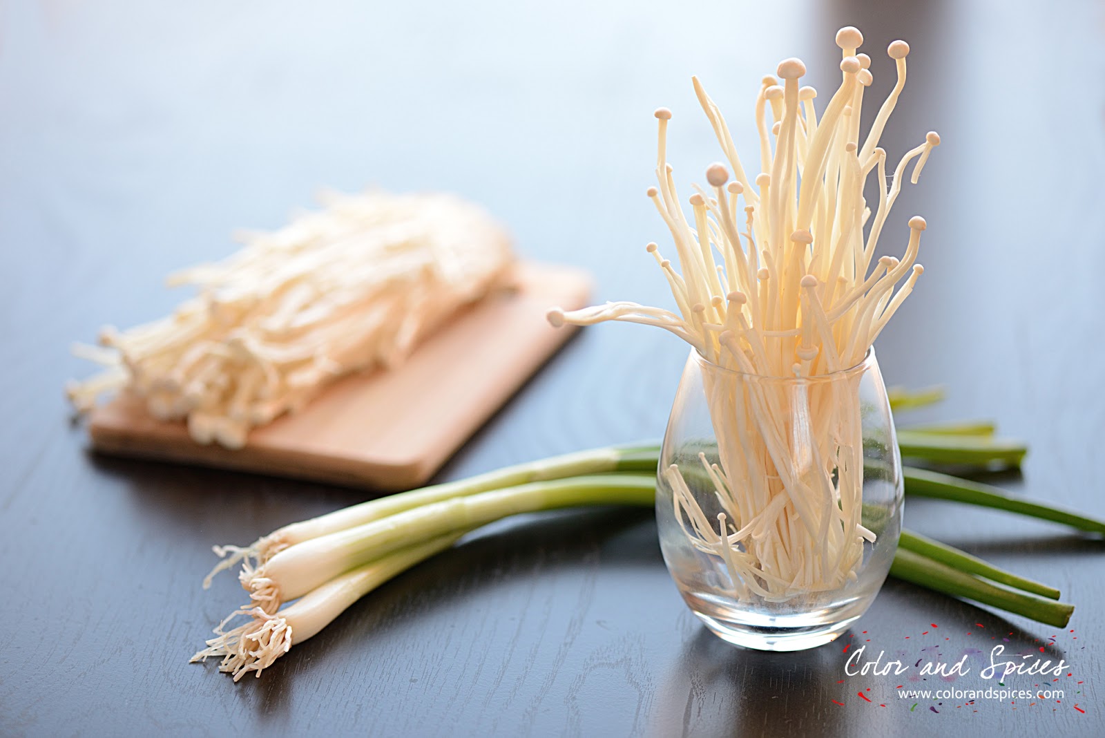 Color and Spices Bacon wrapped Enoki mushrooms