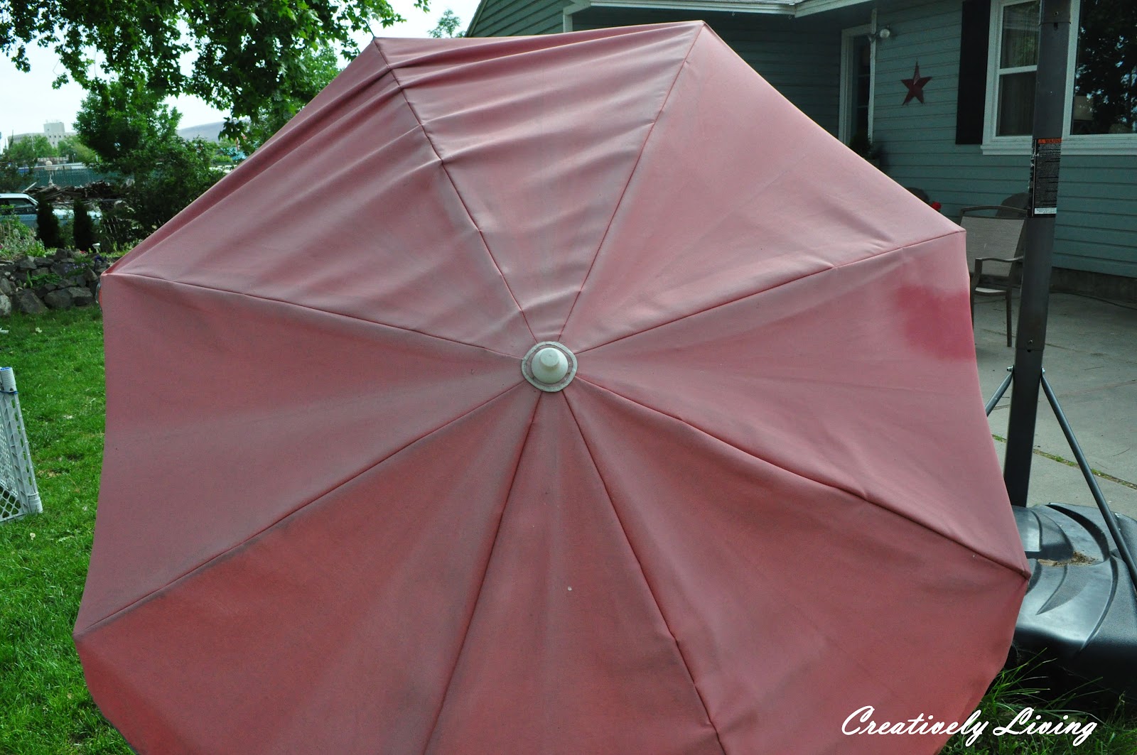 Painting your Old Umbrella Creatively Living Blog