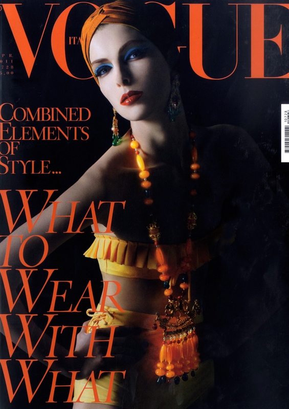 VOGUE Italia April 2011 Cover april 2011 vogue cover. VOGUE Italia April 2011 Cover