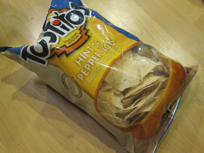 Review Frito Lay Tostitos Hint of Pepper Jack Tortilla Chips Brand
