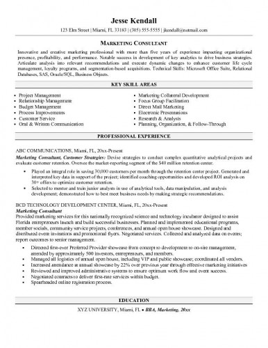 social media consultant resumes