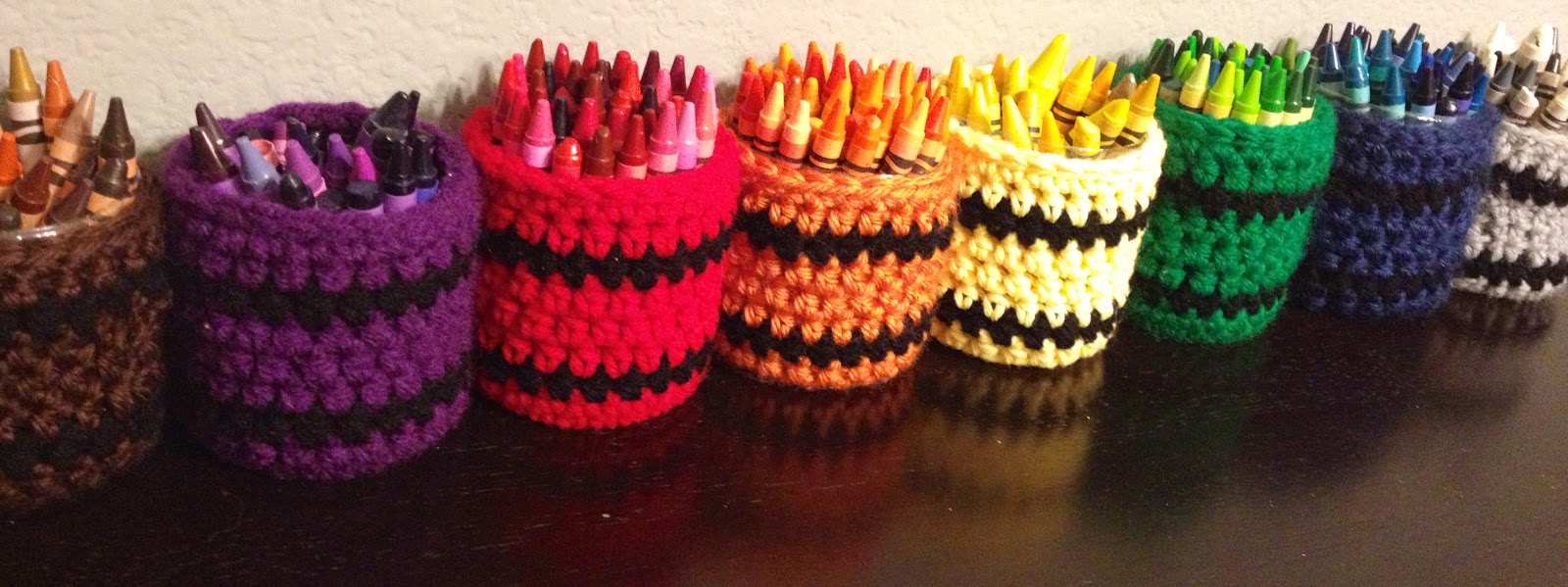 My CRAZY Yarn Obsession Recycled Crayon Cozy Cup Holders Pattern