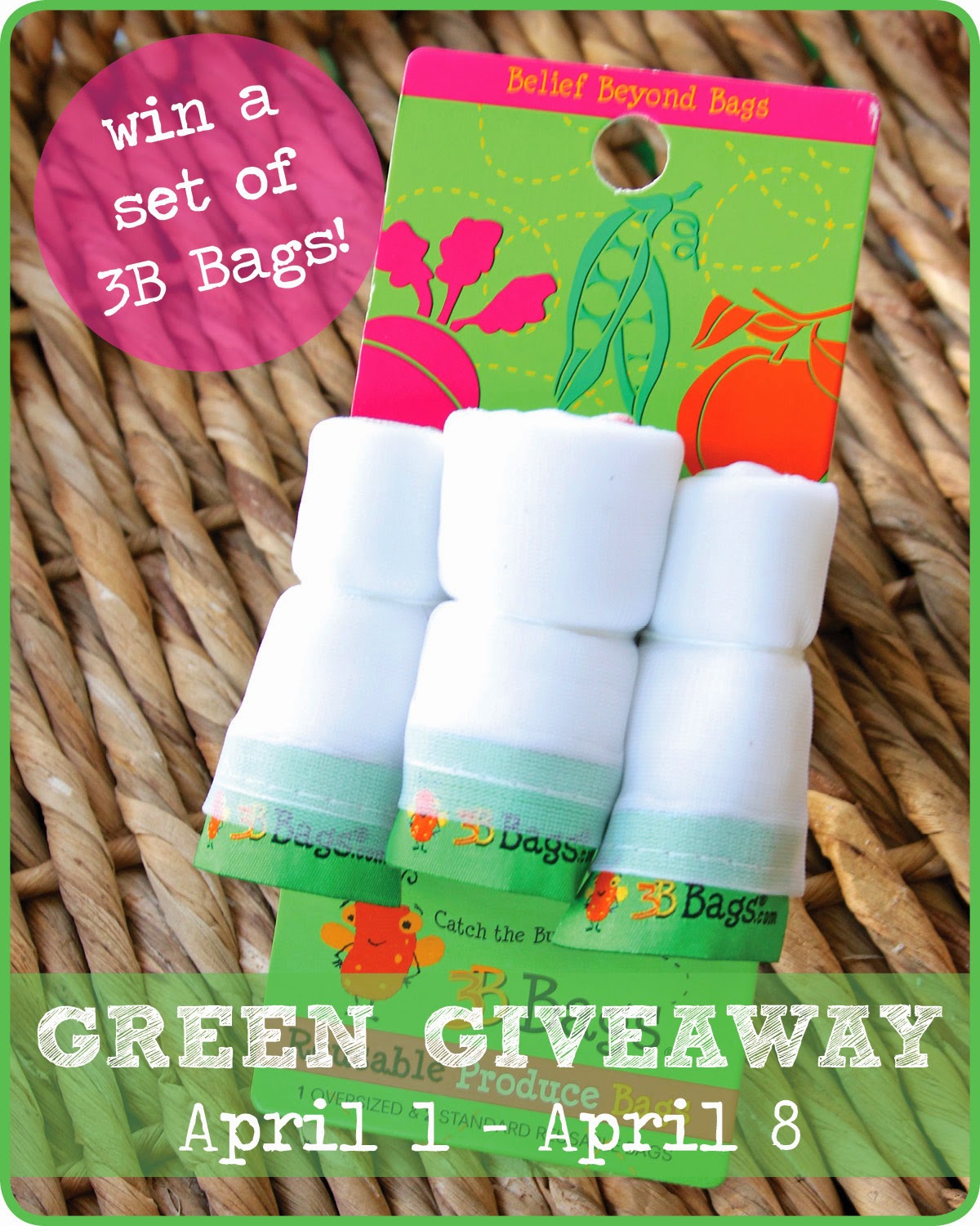 A Thrifter in Disguise 3B Bags Giveaway {Reusable Produce Bags}