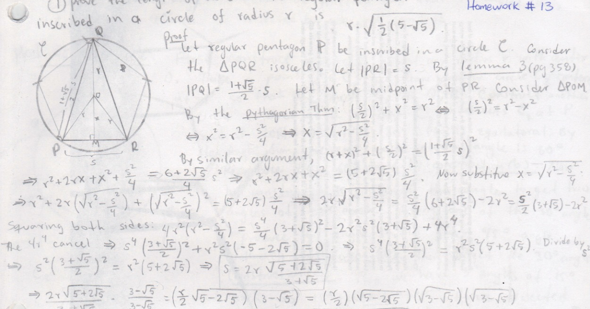 My old math homework from UC Berkeley Math 152 hw13