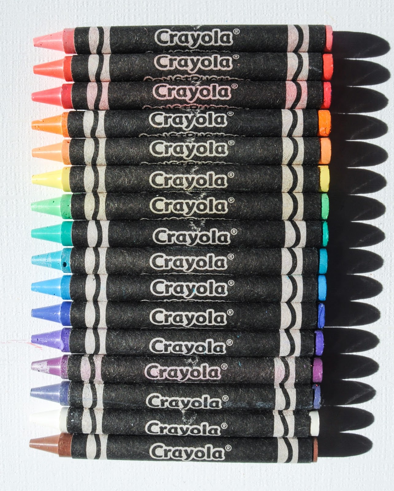 16 Count Crayola Construction Paper Crayons Jenny's Crayon Collection