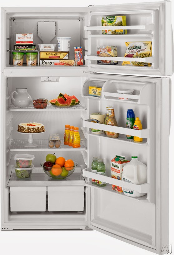 Whirlpool Refrigerator Brand Bisque W8TXNWFWT Top Freezer Refrigerator